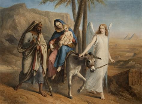 The Flight into Egypt - Un Viaggio Divino e un Tesoro di Colorazione Luminosa!